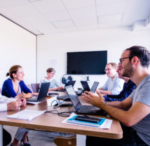 Voluntis team during a meeting